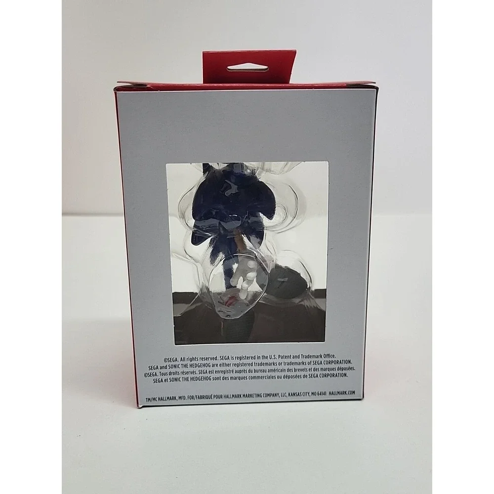 Hallmark Red Box Christmas Tree Ornament SONIC The‎ Hedgehog Video Game Sega